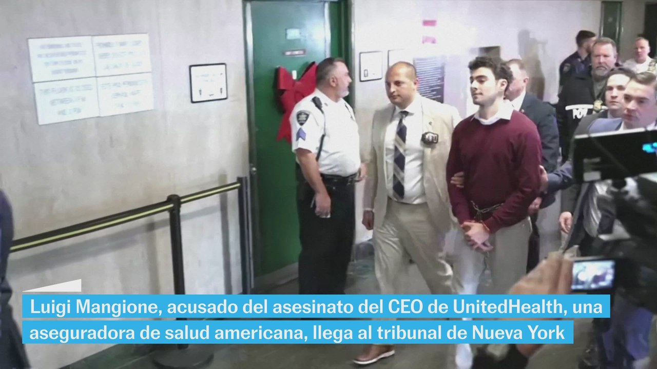 Luigi Mangione se declara inocente del asesinato del CEO de UnitedHealth