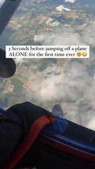 Sky diving fun of life