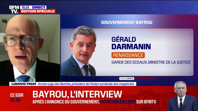 Gérald Darmanin nommé Garde des Sceaux: C'est un sujet d'inquiétude pour nous , affirme Ludovic Friat, président de l'Union syndicale des magistrats