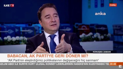 Ali Babacan, AKP'ye katılıp katılmayacağı sorusuna yanıt verdi