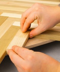 Repurposing old pallets for crafting a kitchen counter!