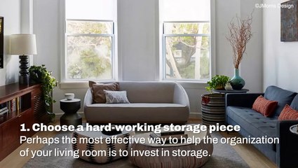 Organization And Storage Solutions For A Living Room