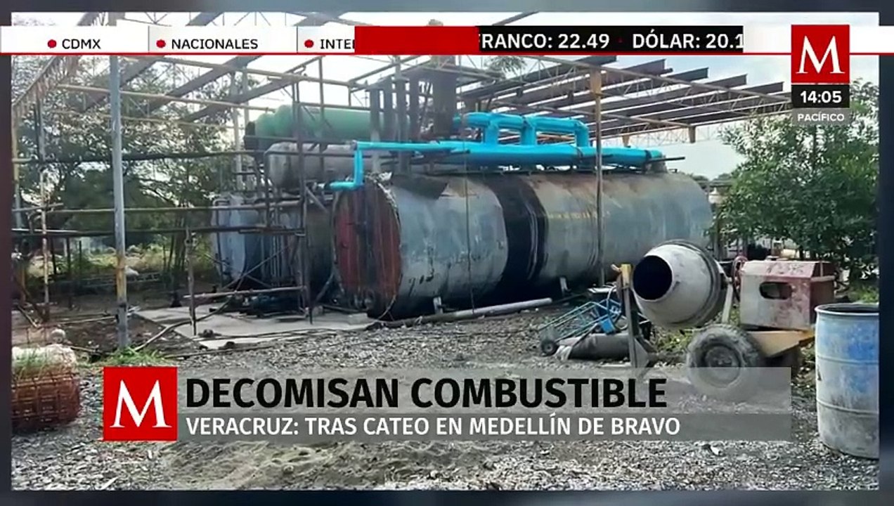 Autoridades aseguran 400 mil litros de hidrocarburo y 23 vehículos en Veracruz