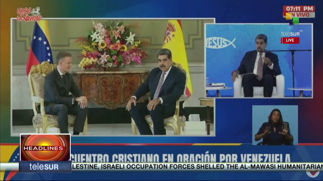 President Maduro participates in thanksgiving prayer for peace in Venezuela