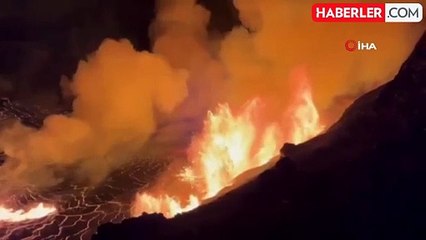 Kilauea Yanardağı'nda Patlama: Lavlar 80 Metre Yüksekliğe Ulaştı