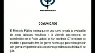 MP realizará 177 revisiones de medidas a procesados por los hechos violentos ocurrido el 28-Jul