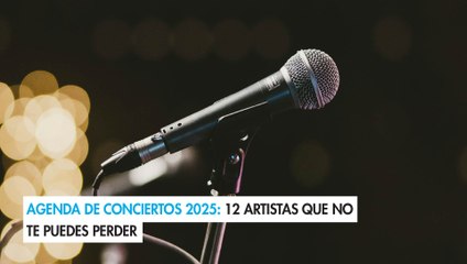 Agenda de conciertos 2025: 12 artistas que no te puedes perder