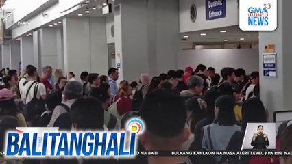 Ilang pasahero, hindi nakaabot sa kanilang flight dahil sa mahabang pila sa security check; 3 lang sa 6 x-ray machines ang gumana sa Terminal 3 | Balitanghali