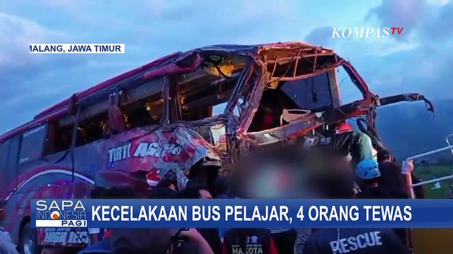 Kecelakaan Bus Pelajar di Tol Pandaan-Malang Tewaskan 4 Orang, Polisi Evaluasi Jalur Rawan