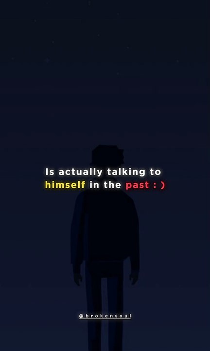 Is actually talking to himself....🥀🖤😞.