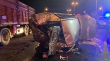 Ankara'da refüje çarpan otomobil takla attı; 1 ölü, 2 yaralı