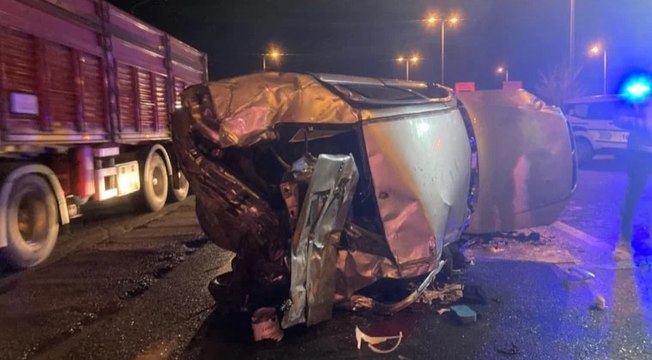 Ankara'da refüje çarpan otomobil takla attı; 1 ölü, 2 yaralı