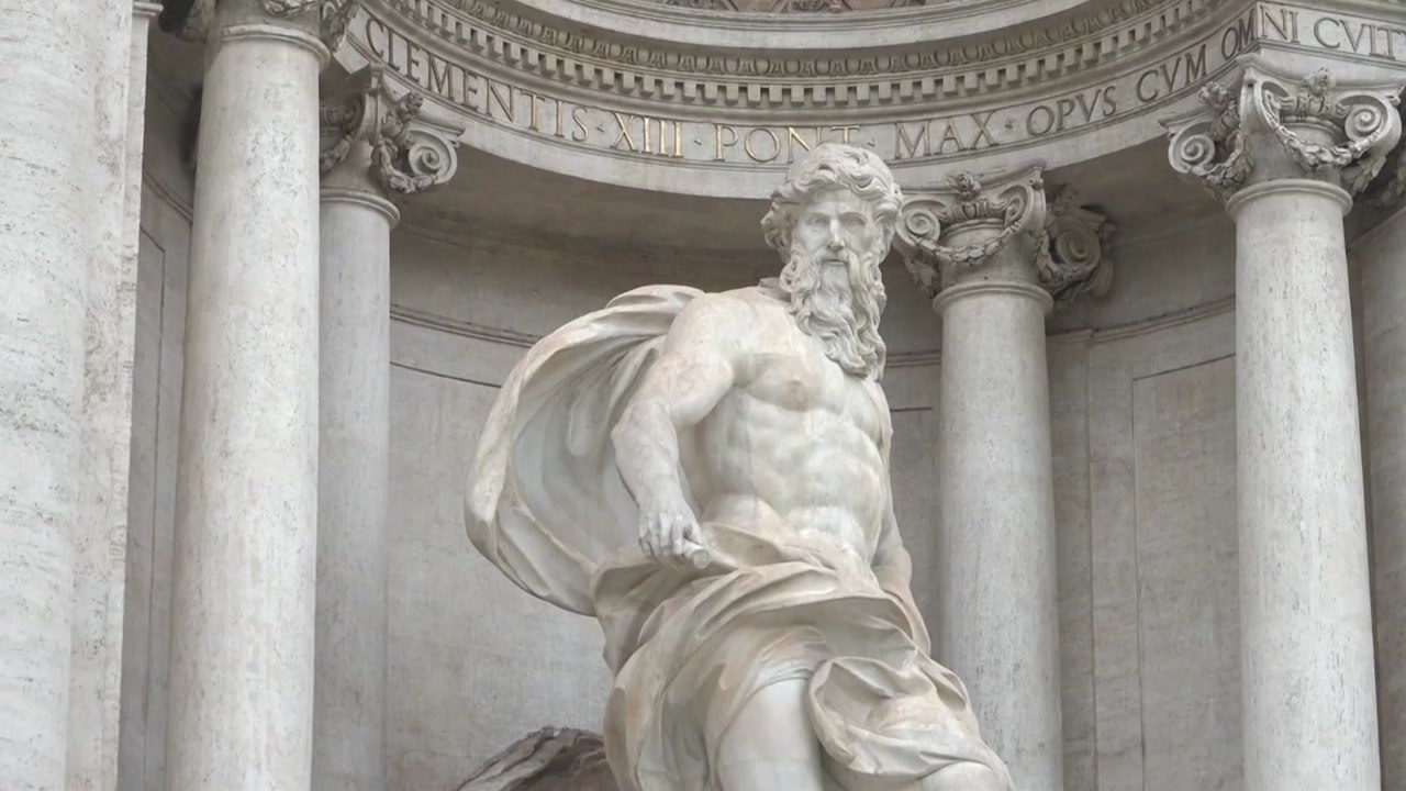 [나우쇼츠] 로마 트레비 분수 3개월 만에 재개방...입장객 수 제한 / YTN