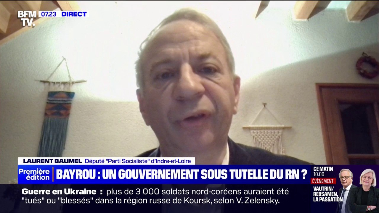 Laurent Baumel (PS), sur l'absence de Xavier Bertrand au gouvernement: "François Bayrou a préféré se remettre dans les mains du Rassemblement national"
