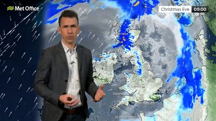 Met Office Tuesday Morning Weather Forecast 24/12/2024