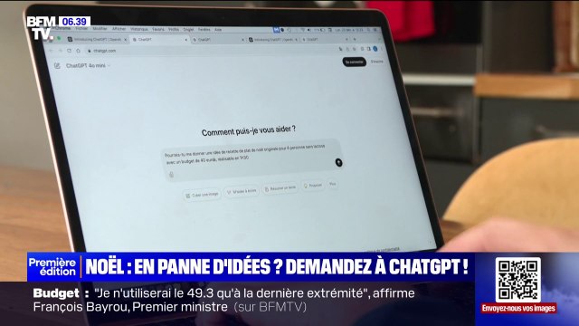 En panne d'idée pour le repas du réveillon, on a demandé à ChatGPT de nous aider