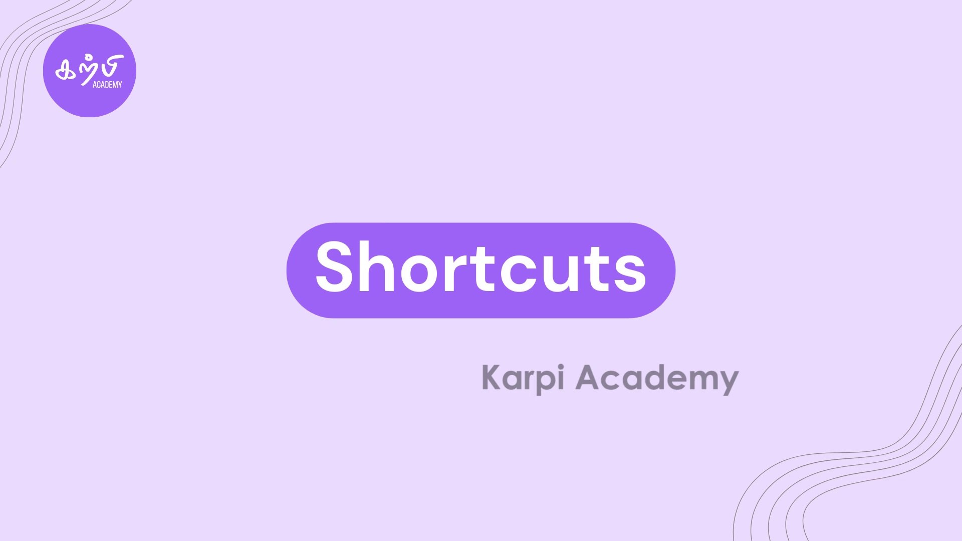 11. Shortcuts  -  Complete Canva Course