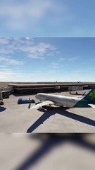 Passenger Boarding Bridge: Aer Lingus A320 at King Abdulaziz International Airport, Saudi Arabia #flights #fly #flightlovers #Canada #USA #Japan  #aviation #flying #FlyingLovers #aviationlovers