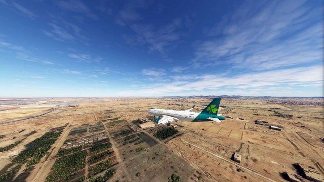 Splendid Landing: Aer Lingus A320 at King Abdulaziz International Airport, Jeddah, Saudi Arabia #fly #flights #fly #flightlovers #Canada #USA #Japan #aviation #flying #FlyingLovers #aviationlovers
