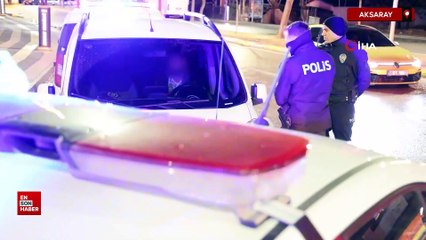 Aksaray'da kendini araca kilitleyen alkollü sürücüyle polisin imtihanı
