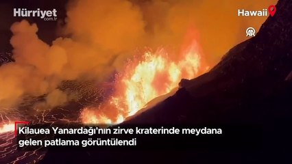 Hawaii'deki Kilauea Yanardağında patlama