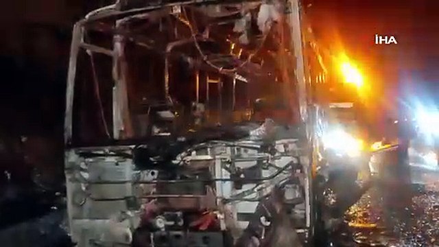 Bursa'da korku dolu anlar! Alev alev yandı