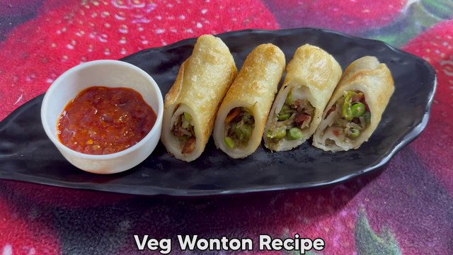 1/2 कप मैदे से बनाये ये क्रिस्पी और स्वादिष्ट नाश्ता | Veg Wonton Recipe | Easy Snacks |