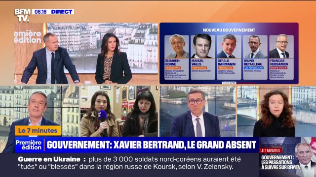 7 MINUTES POUR COMPRENDRE - Gouvernement Bayrou: Xavier Bertrand, le grand absent