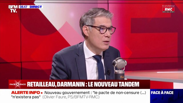C'est un signal très à droite : Olivier Faure (PS) réagit au couple Bruno Retailleau et Gérald Darmanin, respectivement ministre de l'Intérieur et de la Justice