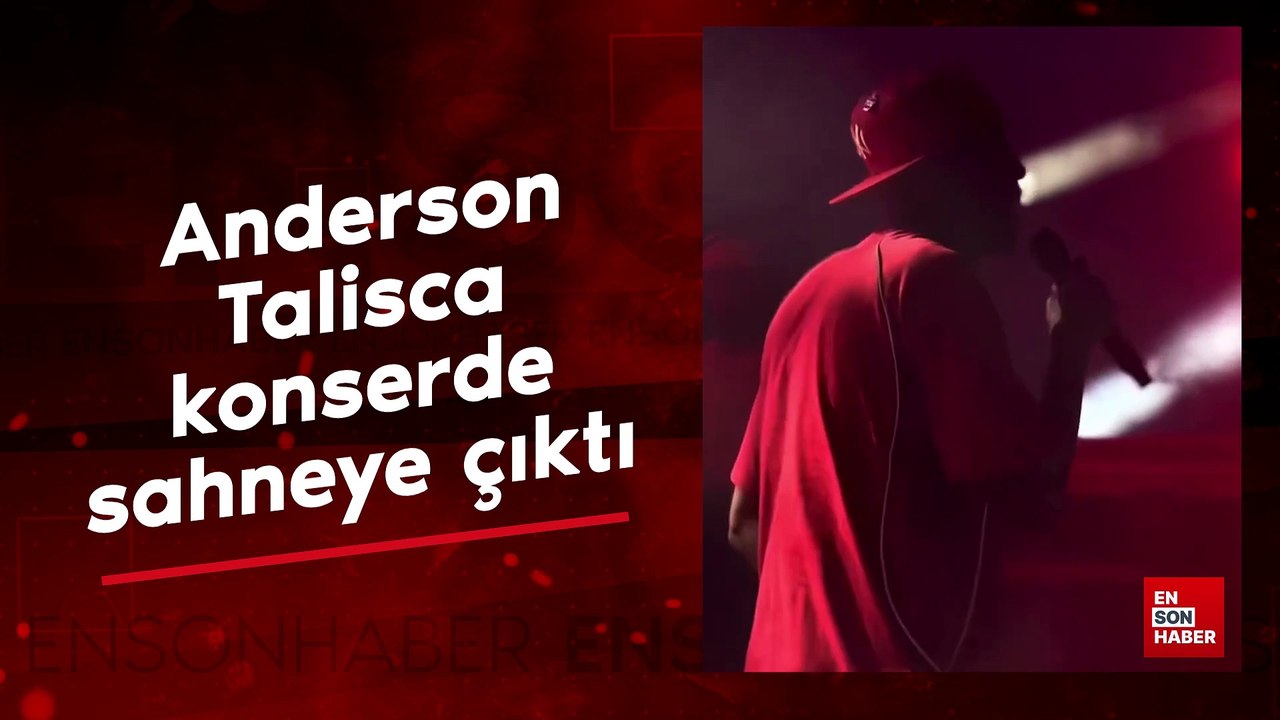 Anderson Talisca, konserde sahneye çıktı