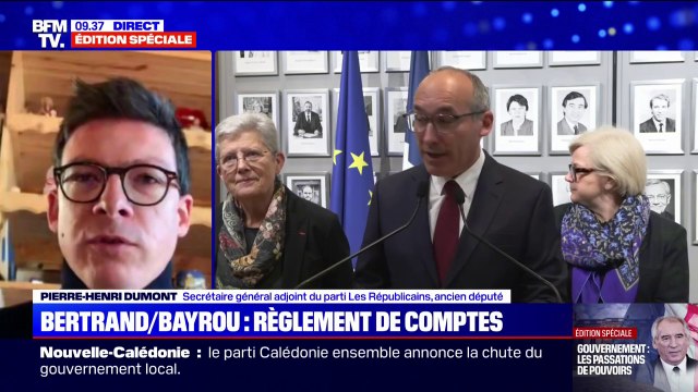 Pierre-Henri Dumont (LR): Le gouvernement est clairement dans les mains du RN et la position de Xavier Bertrand est légitime et cohérente