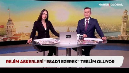 Rejim askerleri Esad'ı ezerek teslim oluyor