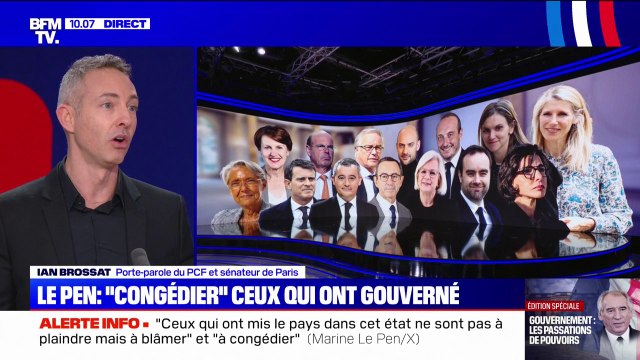 Elisabeth Borne, Gérald Darmanin au gouvernement: les Français ne peuvent plus les voir en peinture , estime Ian Brossat (porte-parole du PCF)