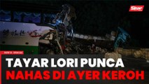 Pengguna lebuh raya kongsi detik cemas nyaris langgar tayar lori