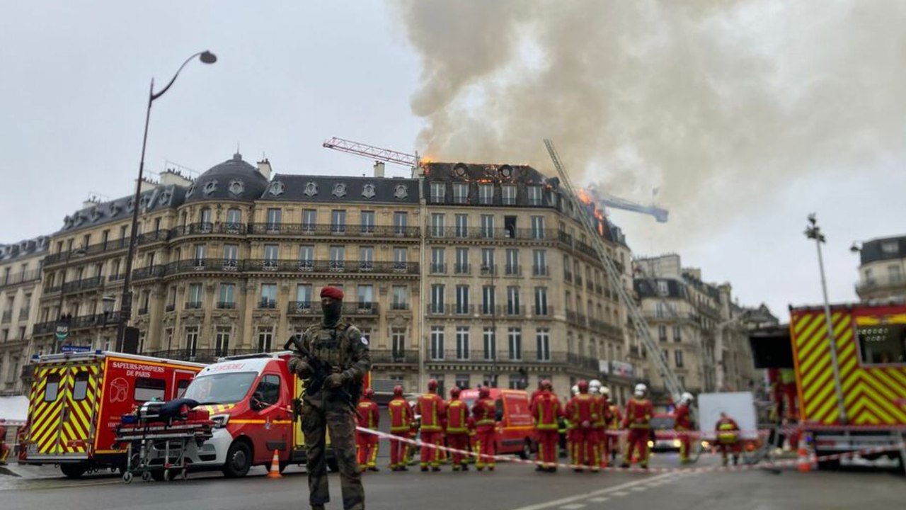 Paris : un incendie se déclare près de la gare Saint-Lazare