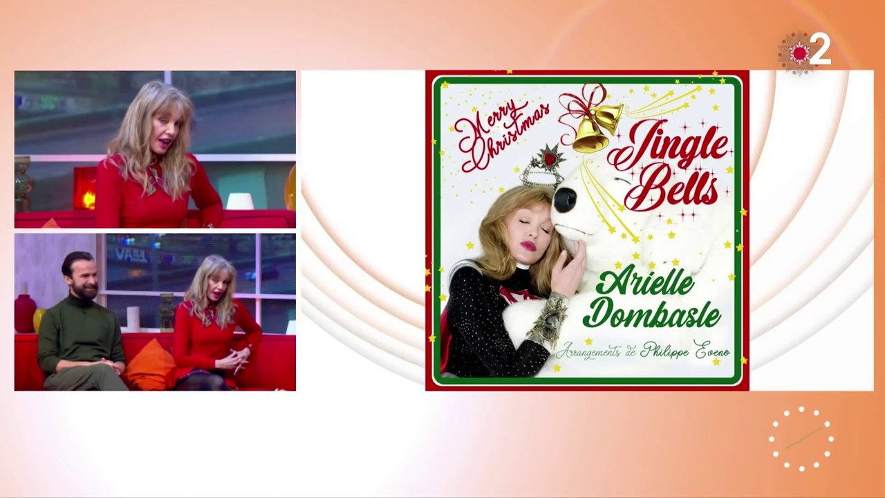 Arielle Dombasle - Télématin : Jingle Bells & Le Livreur de Noël (22 décembre 2024)