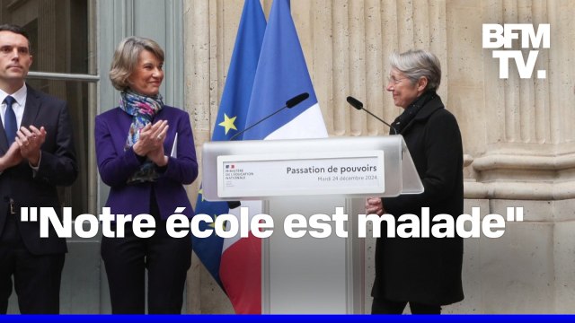 La passation entre Anne Genetet et Élisabeth Borne au ministère de l’Éducation nationale en intégralité