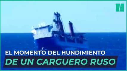 Un carguero ruso se hunde en el Mediterráneo, entre España y Argelia, tras explotar la sala de máquinas