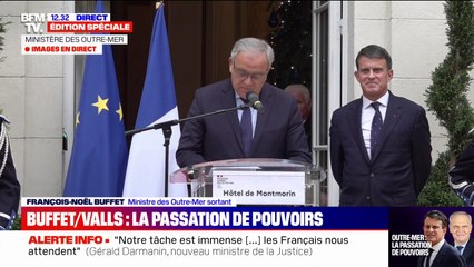 François-Noël Buffet (ministre sortant des Outre-Mer): "Ce fut trois mois de combats intenses (...) pour engager des chantiers structurants autour du pouvoir d'achat et de la vie chère"