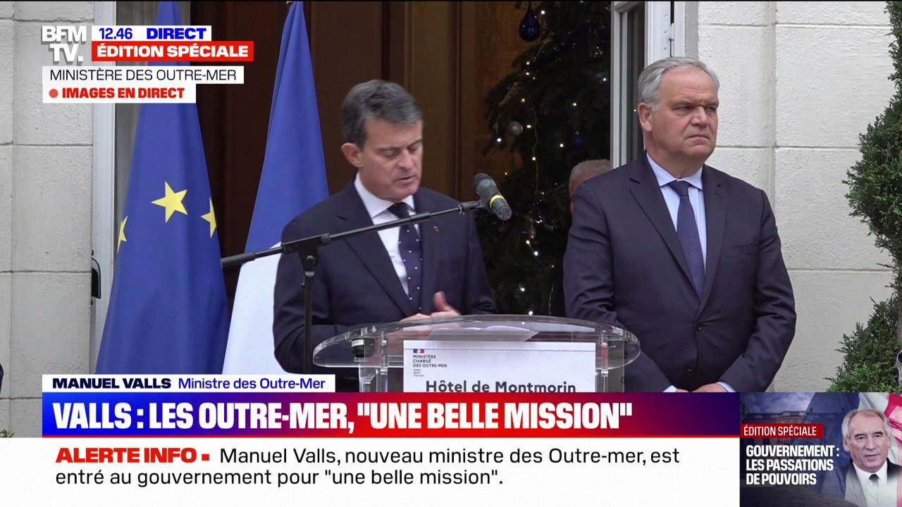 Manuel Valls: "Le Premier ministre a souhaité que le ministère des Outre-mer soit un ministre d'État, incarné par un ancien Premier ministre"
