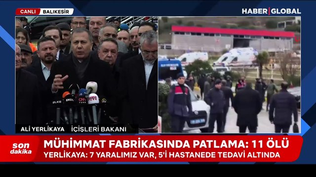 Balıkesir'de patlayıcı üretim fabrikasında patlama: 11 can kaybı
