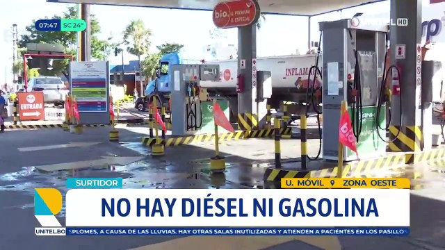 Hay surtidores que están sin diésel ni gasolina en Santa Cruz