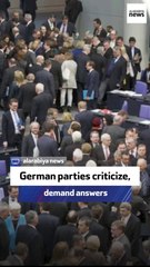 German parties criticize, demand answers