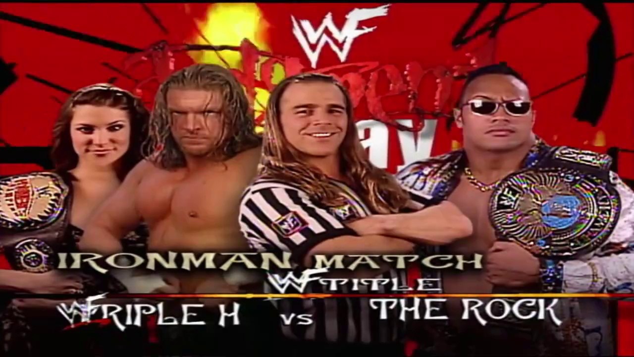 Triple H vs The Rock w/ Shawn Michaels As Special Guest Referee 60 Min Iron Man Judgment Day 2000 21/5/00