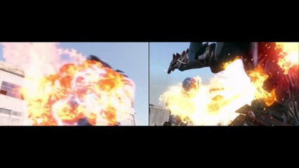 PRS Samurai vs Shinkenger Comparación - Batalla final contra Xandred/Doukoku