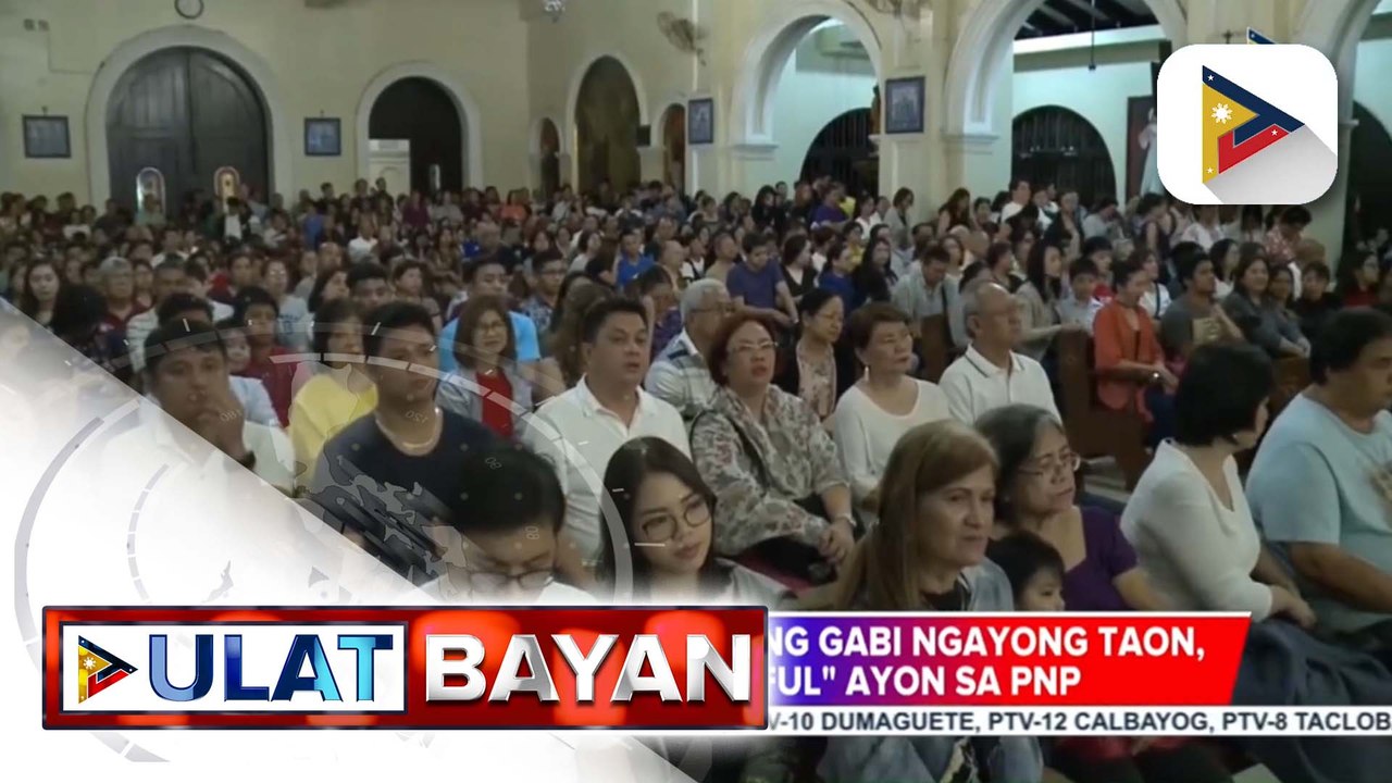 9 na araw ng Simbang Gabi ngayong taon, "generally peaceful" ayon sa PNP 