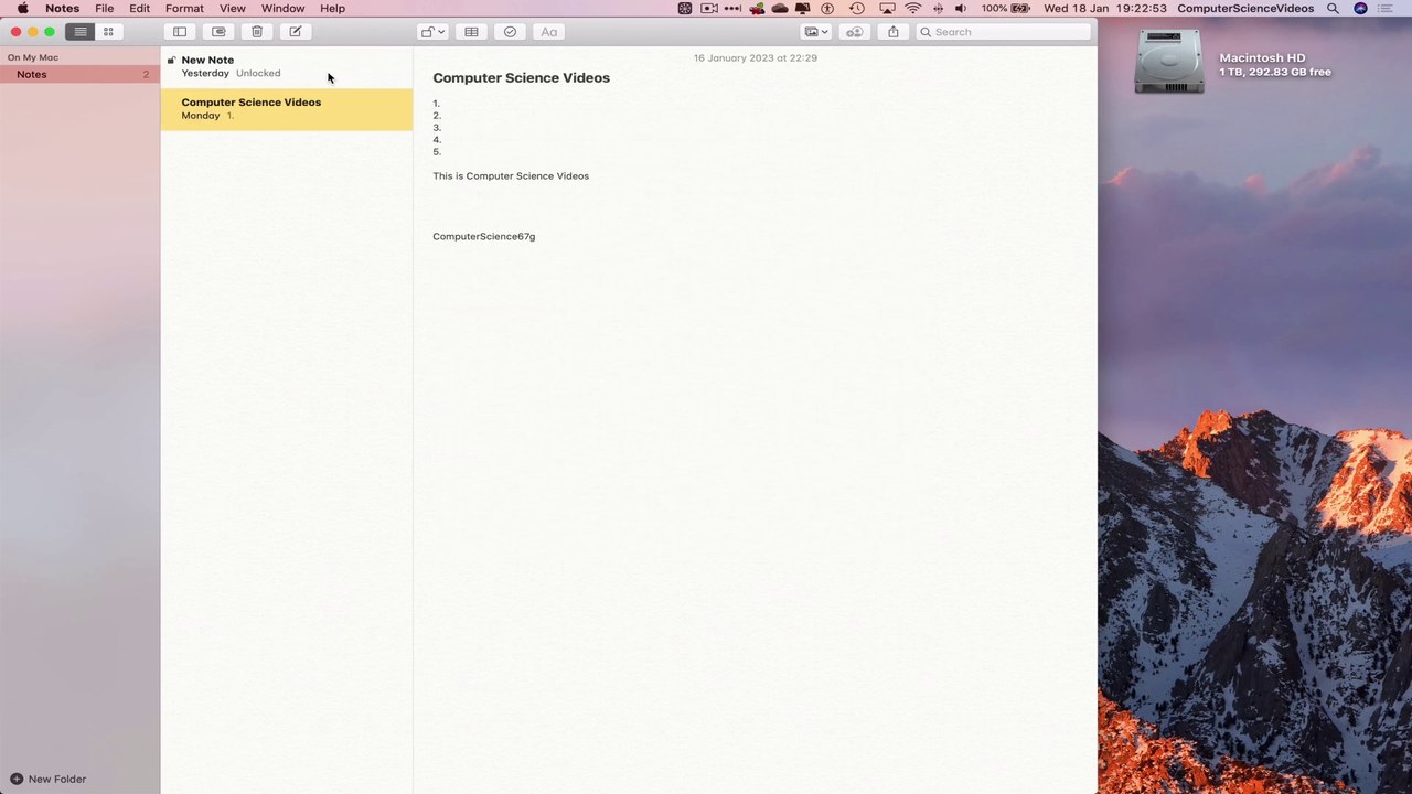 How to CREATE a Secure Note Using the Notes Application On a Mac - Basic Tutorial | New