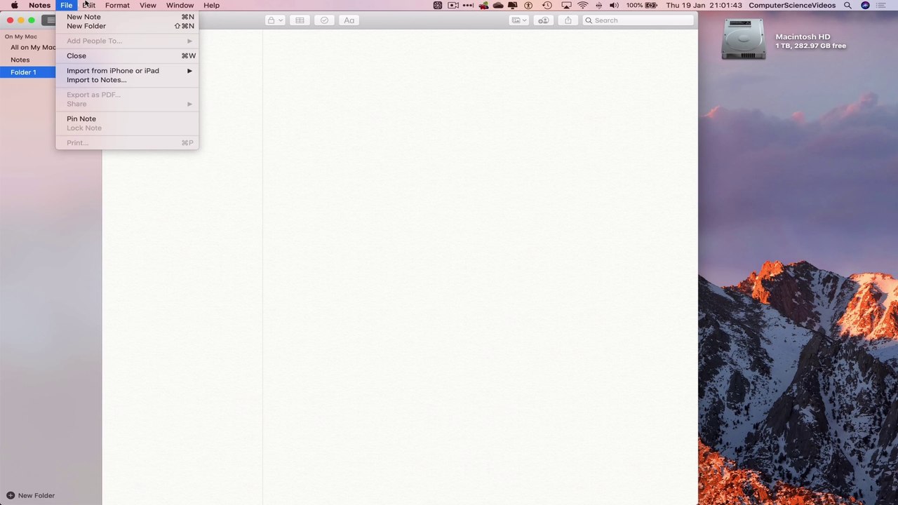 How to DELETE a Folder On Notes Using the Notes Application On a Mac - Basic Tutorial | New