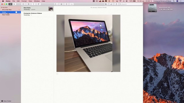 How to MOVE Your Notes To a Folder Using the Notes Application On a Mac - Basic Tutorial | New