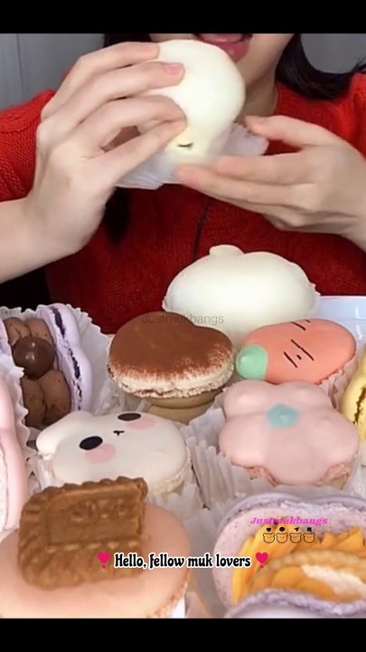 #90 Desserts Mukbang ASMR || Macaron, Mochi, Skewers, Taro Cake... #asmr #mukbang #dessert #cake